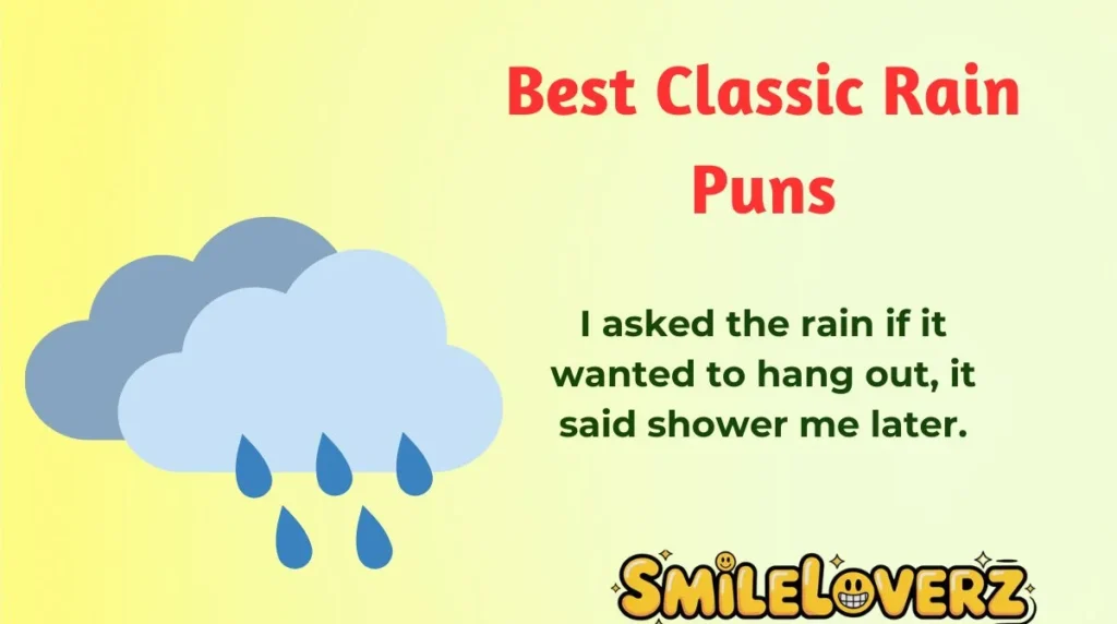 Best Classic Rain Puns