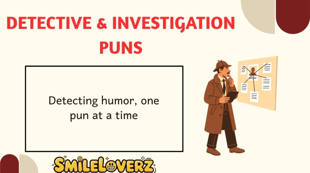 Detective & Investigation Puns