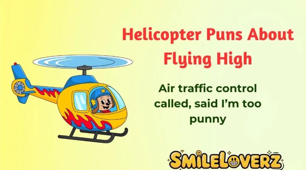 Helicopter Puns About Flying High