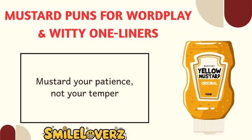 Mustard Puns for Wordplay & Witty One-liners