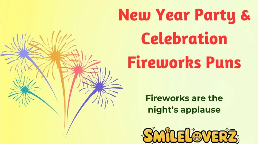 New Year Party & Celebration Fireworks Puns