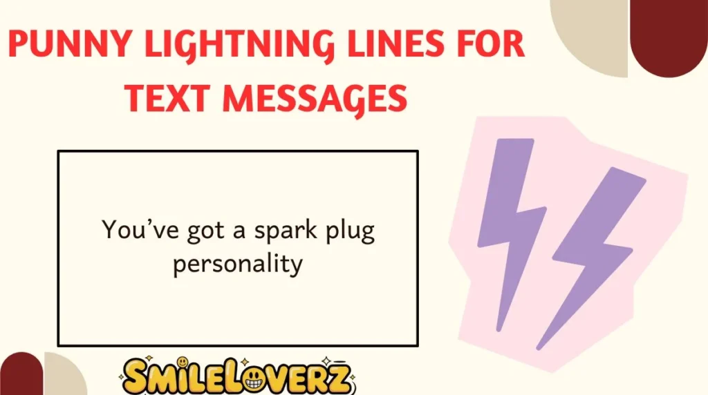 Punny Lightning Lines for Text Messages