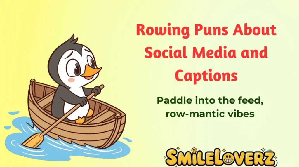 Rowing Puns About Social Media and Captions