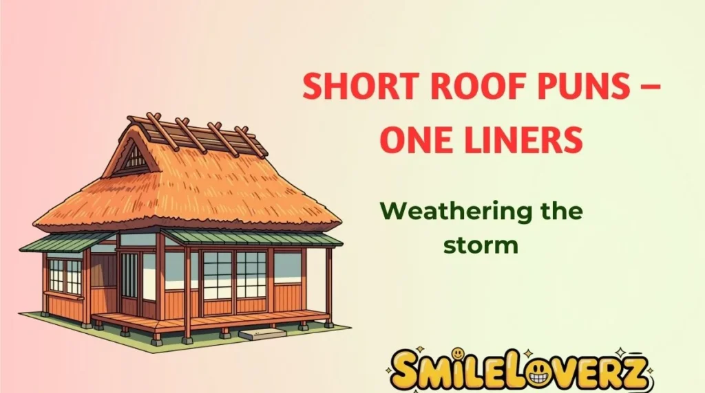 Short Roof Puns â One Liners