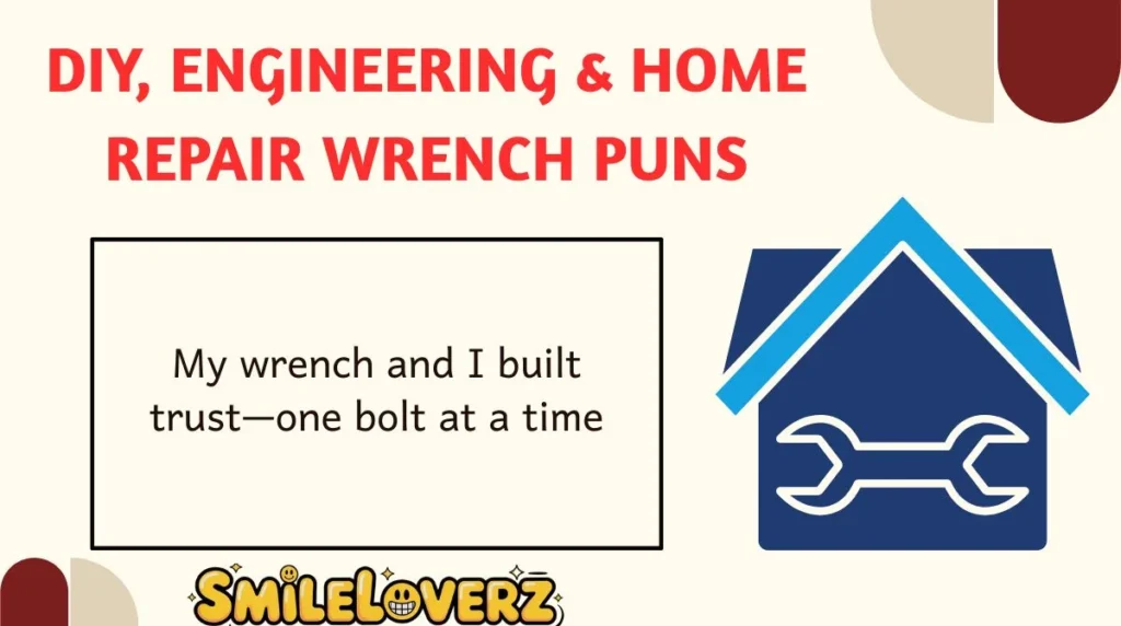 DIY, Engineering & Home Repair Wrench Puns