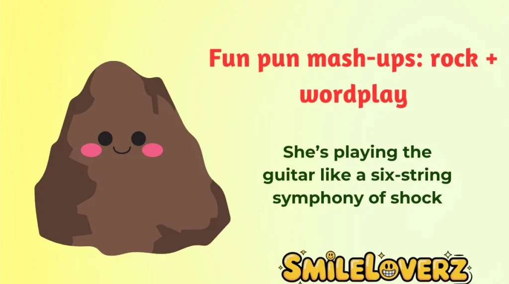 Fun pun mash-ups: rock + wordplay