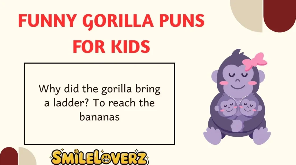 Funny Gorilla Puns for Kids