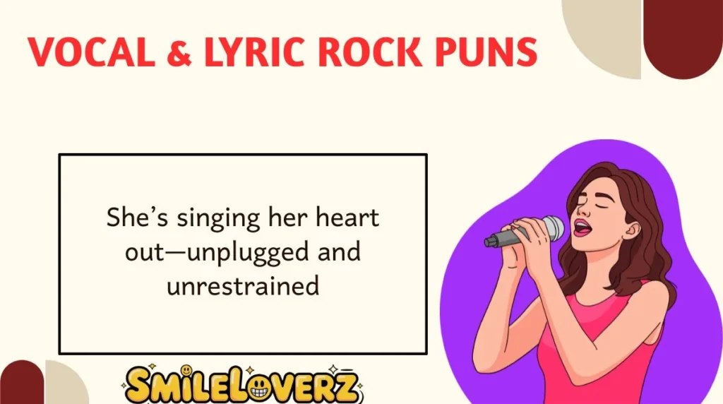 Vocal & lyric rock puns