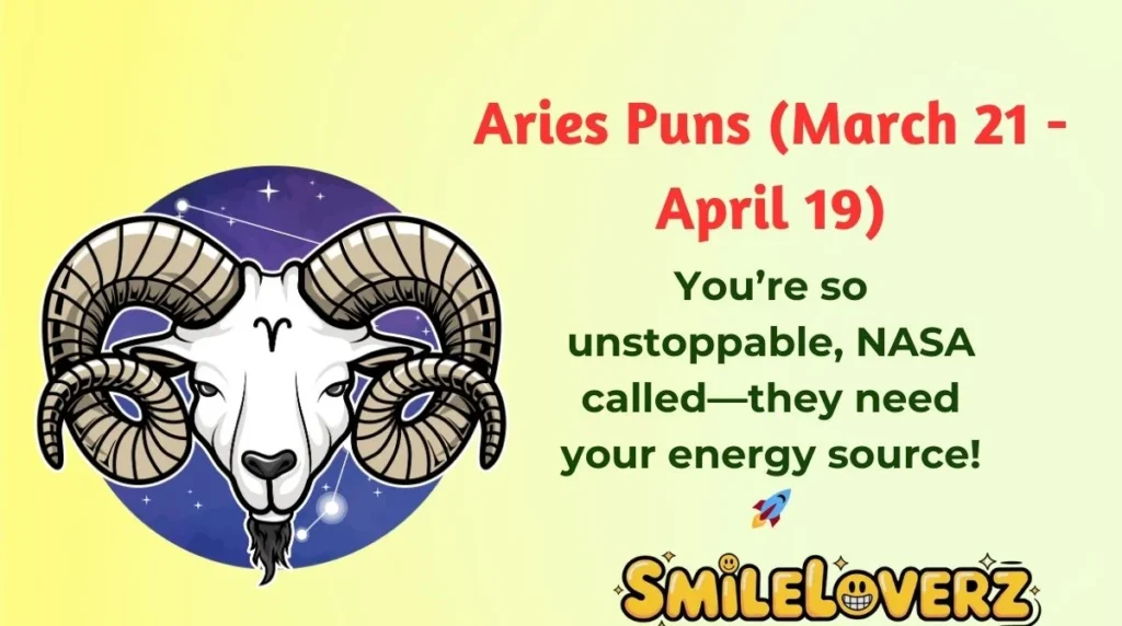Aries Puns(March 21 - April 19)