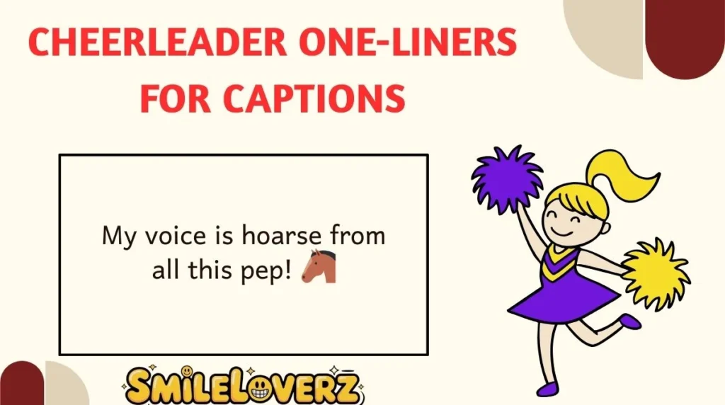 Cheerleader One-Liners for Captions
