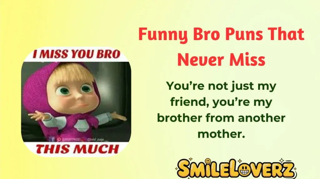 Funny Bro Puns That Never Miss