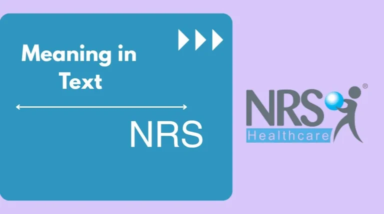 NRS Meaning in Text