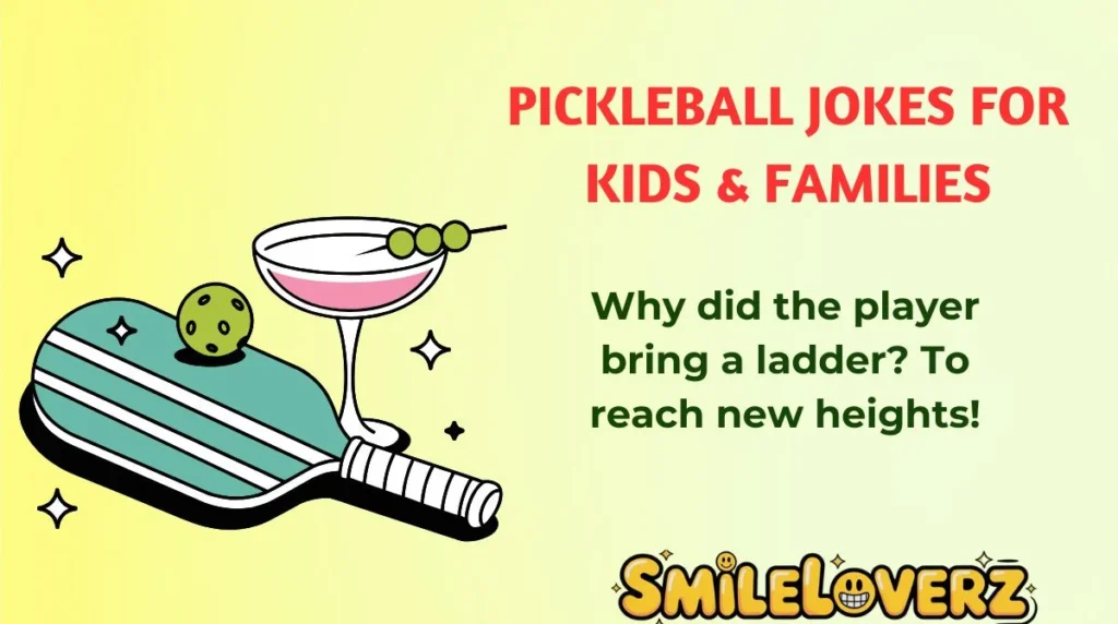 Pickleball Jokes for Kids & Families