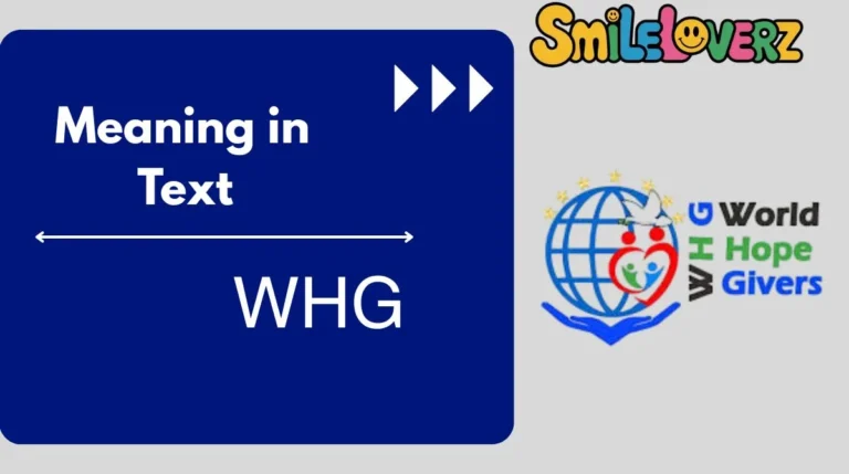 WHG Meaning in Text