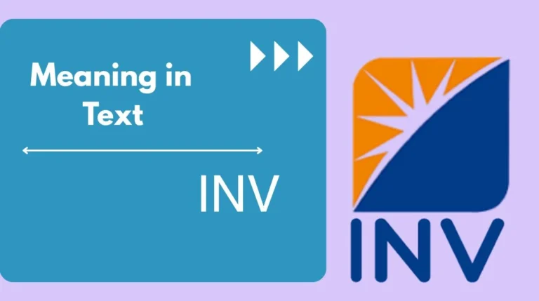 INV Meaning in Text