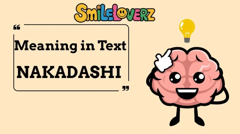 Nakadashi Meaning Slang