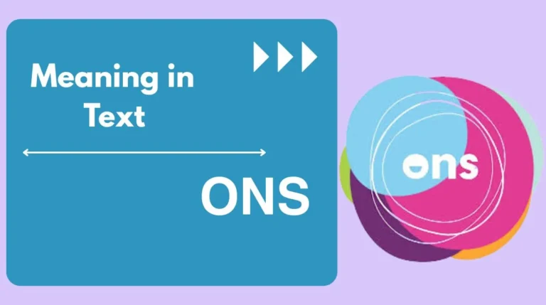 ONS Meaning in Text