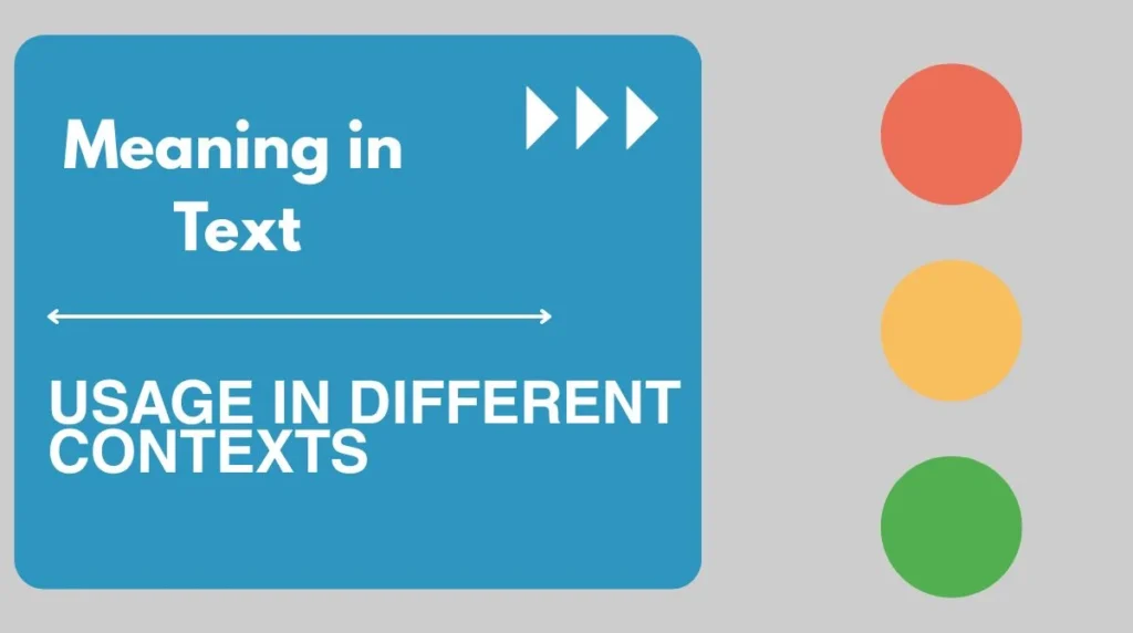 Usage in Different Contexts